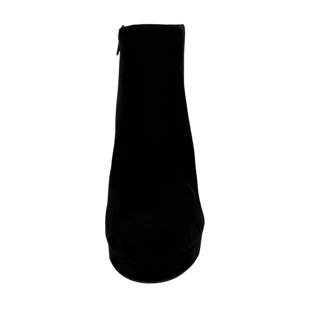 BCBGeneration Jeanne Black Microsuede Womens Heel Ankle Boots Size 11M - Picture 6 of 11